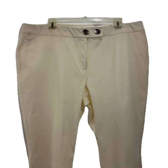 NWT Alfani Plus Size 24W White Ankle Pants Comfort Waist Skinny Leg Cotton Blend - Picture 3 of 9